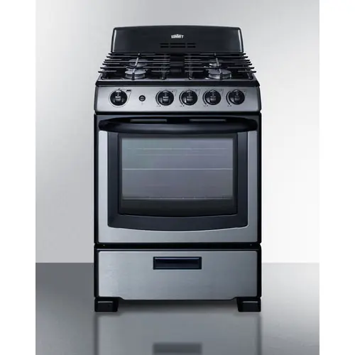 Summit Appliance PRO247SS Gas Range 24