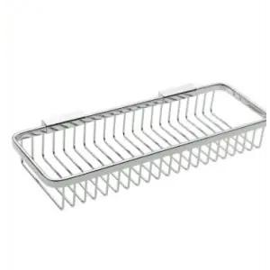 Brass Tech 552G/SN Ginger Hotelier Long Deep Toiletry Basket - Satin Nickel