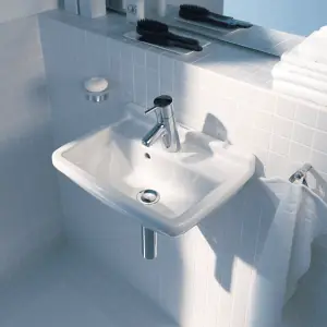 Duravit 0750450000 Handrinse Bathroom Sink 17-3/4 H/RINS VC BASIN