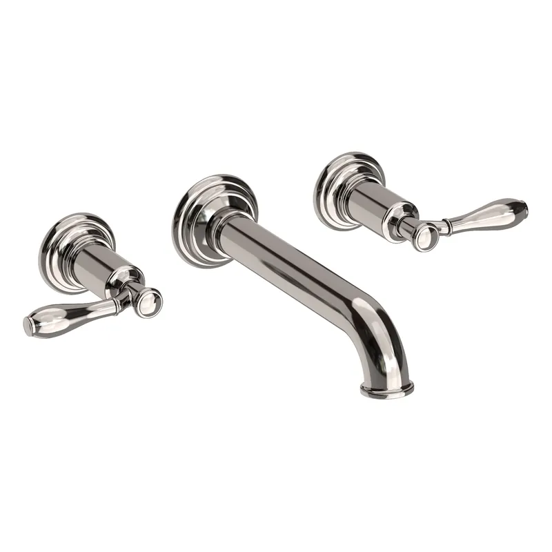 Brass Tech 3-2551/15 Newport Brass Ithaca Wall Mount Lavatory Faucet - Polished Nickel