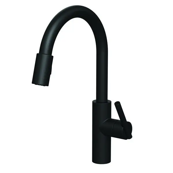 Brass Tech 1500-5103/56 Kitchen Faucet Pull-Down Flat Black
