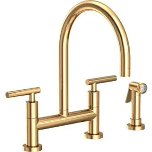 Brass Tech 1500-5413/03N CCY LFA 1.8 2HDL BRIDGE KITCHEN FAUCET