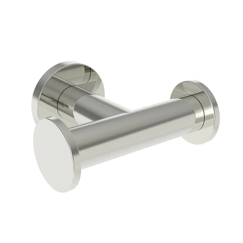 Brass Tech 4610D/PN Robe Hook 4610D/PN Double Kubic