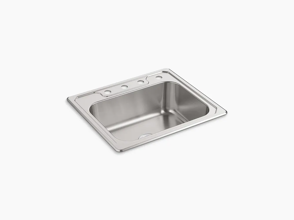 Kohler 14711-4-NA Kitchen Sink 25X22 4H