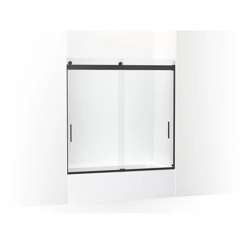 Kohler 706002-L-BL Levity 1/4 Bath Door 56-5/8 / 59-5/8 CLR GLS SLIDE SHWR DR