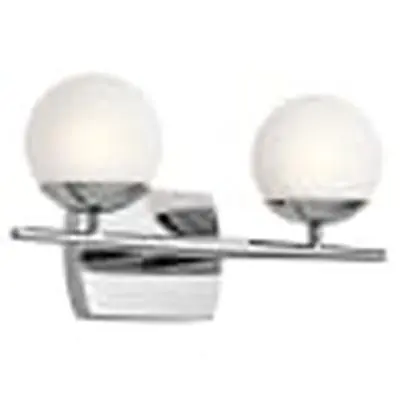 Kichler 45581CH CP 2 50W G9 Hal Bath Light Jasper