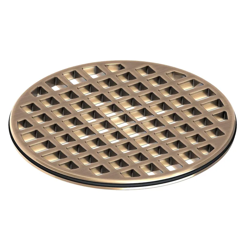 Brass Tech 243-401/06 Shower Drain Power 4 Round 243-401/06