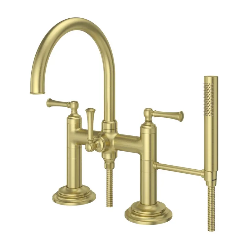 Pfister LG6-2TBBG Tisbury Deck Mount Tub Filler With Hand Shower