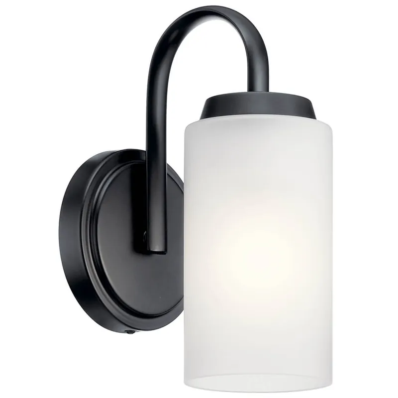 Kichler 55085BK Bath Light 75W Black