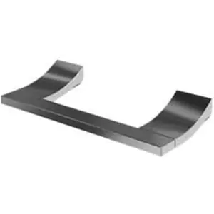 Brass Tech 4708N/PC Ginger Cinu Double Post Toilet Tissue Holder Polished Chrome