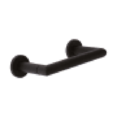 Brass Tech 4608/MB Double Post Toilet Tissue Holder - Matte Black