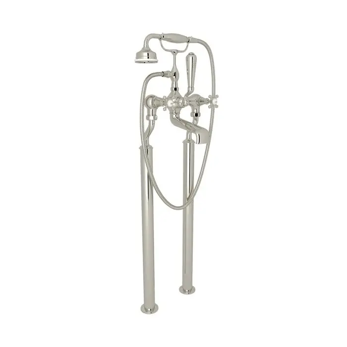 Rohl U.3013X/1-PN Georgian Era Exposed Floor Mount Tub Filler