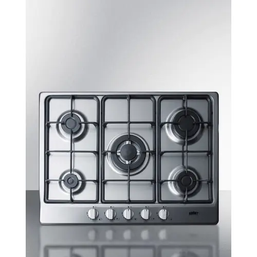 Summit Appliance GC527SS 27 Inch 5 Burner Gas Cooktop