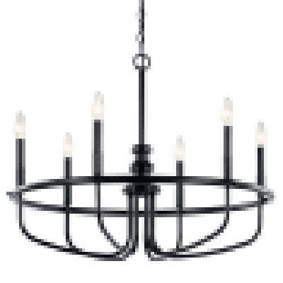 Kichler 52304BK Chandelier 6LT