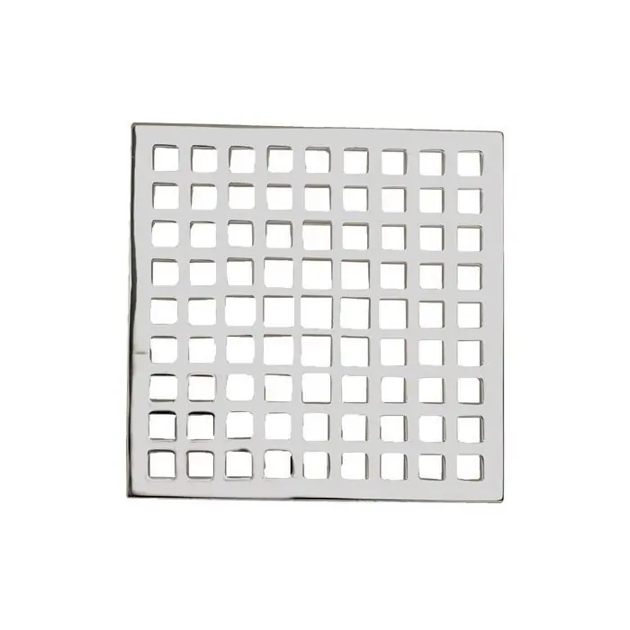 Brass Tech 233-601/56 6 Square Shower Drain - Flat Black