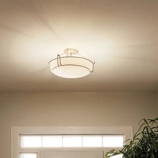 Kichler 44086NI BN 4 75W MED INCAND CEIL LGHT