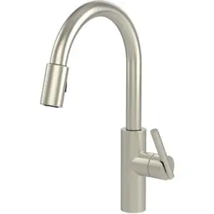 Brass Tech 1500-5103/15S Pull-Down Kitchen Faucet - Satin Nickel