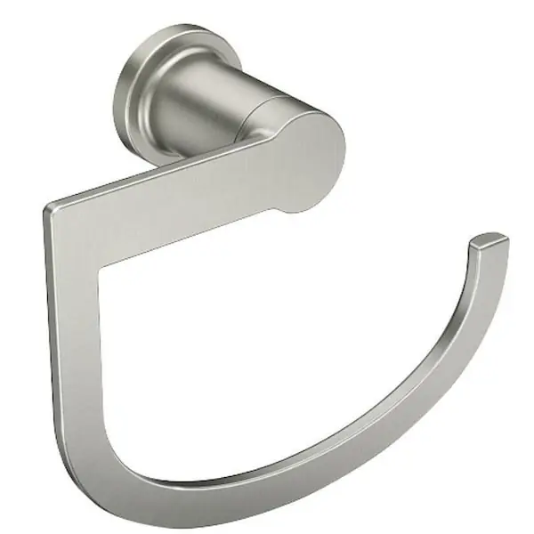 Moen Y1186BN Rinza Spot Resist Brushed Nickel Hand Towel Bar