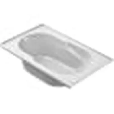 Jacuzzi LK29959 Signature Rectangle 6036 Drop-In Soaking LH 3-Tile Flange White