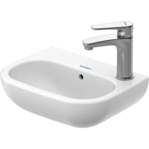 Duravit 07053600092 Handrinse Bathroom Sink 14X10 1H LEFT HAND