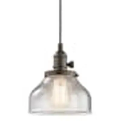 Kichler 43850OZ The Avery 8.5in 1 Light Bell Mini Pendant