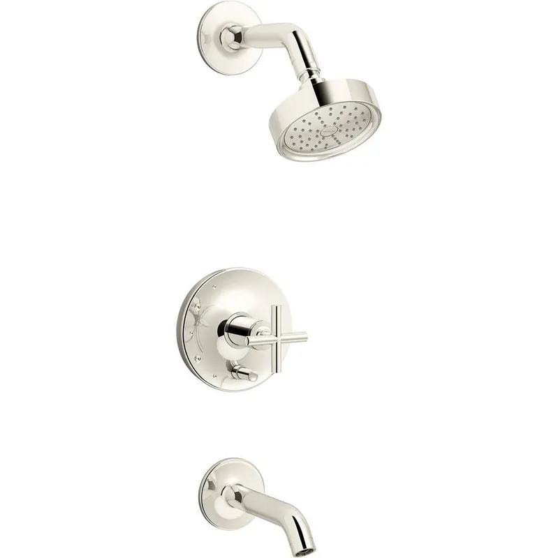 Kohler T14420-3G-SN Purist R/T B&S Trim/Crs Hdls 1.75