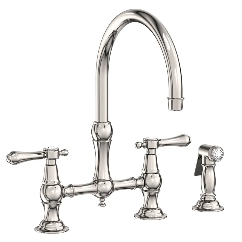 Brass Tech 9458/15 Kitchen Faucet 1.8 Polished Nickel
