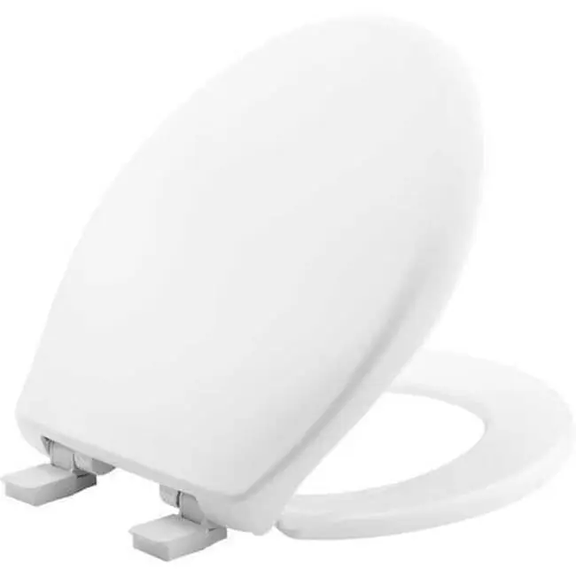 Bemis 200E4B006 Round Plastic Toilet Seat in Bone