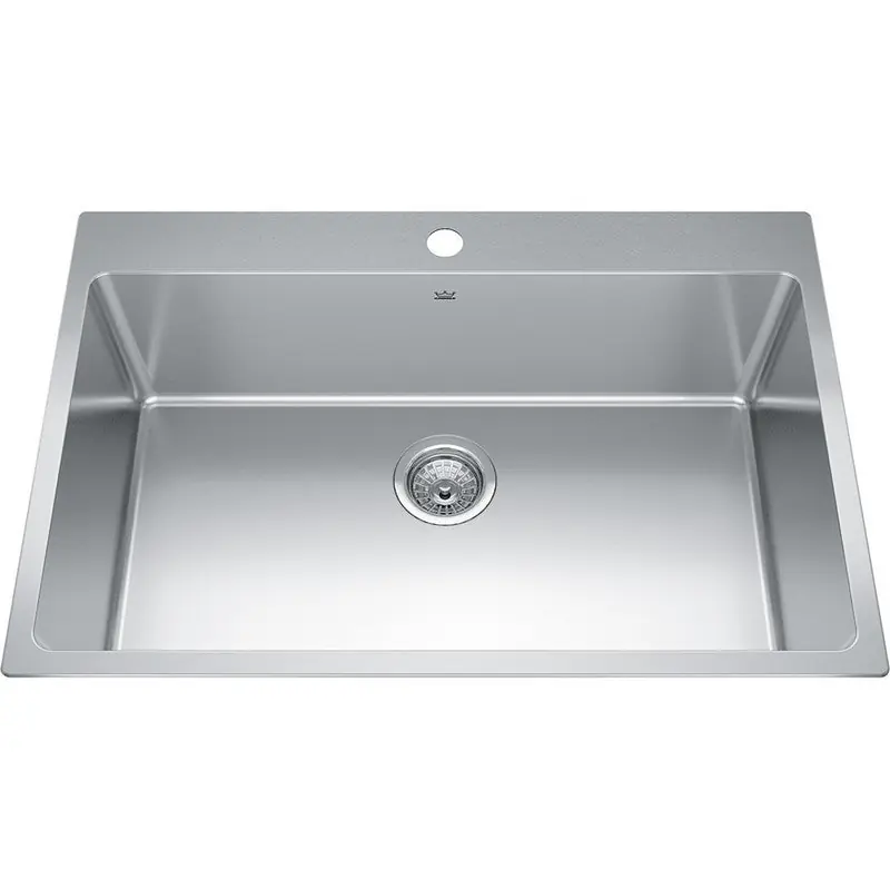Franke BSL2131-9-4N 21X31 1B 4H TM SS KITC SINK
