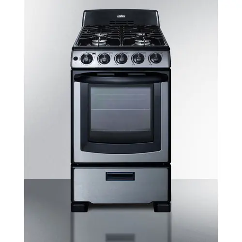 Summit Appliance PRO201SS Gas Range 20 Width