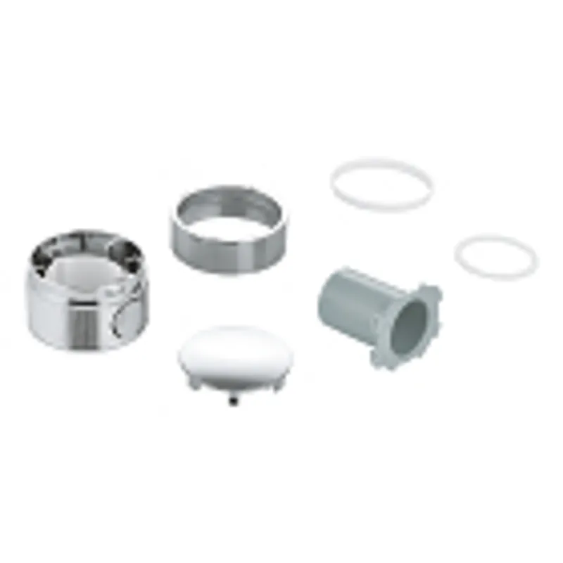 Grohe 49029000 Temperature Control Handle Safety Button in Grohe Chrome