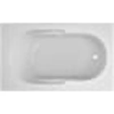 Jacuzzi LB95959 Signature Rectangle Drop-In Whirlpool Right Drain White
