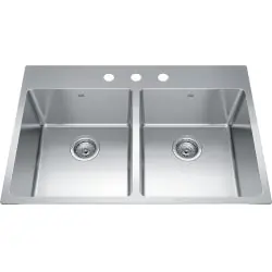 Franke BDL2233-9-3N Kitchen Sink 22X33 Topmount