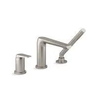 Kohler 97360-4-BN Avid 3 Hole Bath Filler W/ Handshower