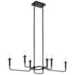 Kichler 43362BK Alden Linear Chandelier 60W