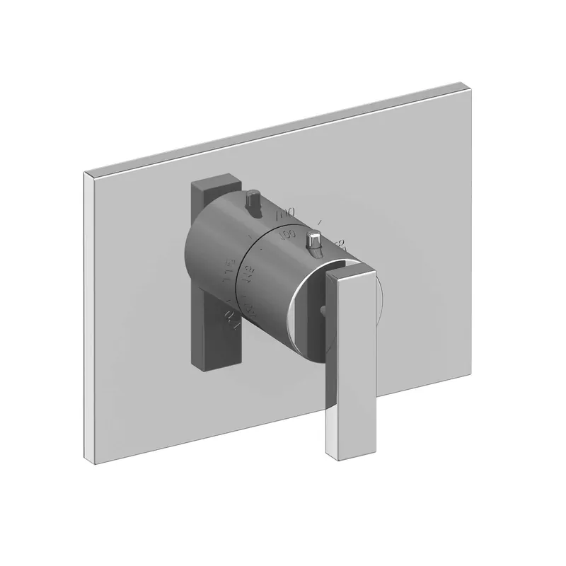 Brass Tech 3-2044TS/26 Rect Trim Plate Handle for 3/4 Tstat Polished Chrome