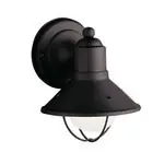 Kichler 9021BK The Seaside 1 Light Outdoor Wall Light
