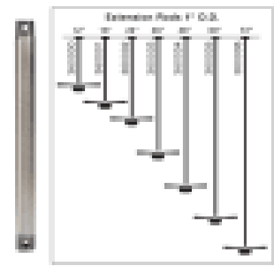Kichler 360001MWH Fan Down Rod 18 Inch