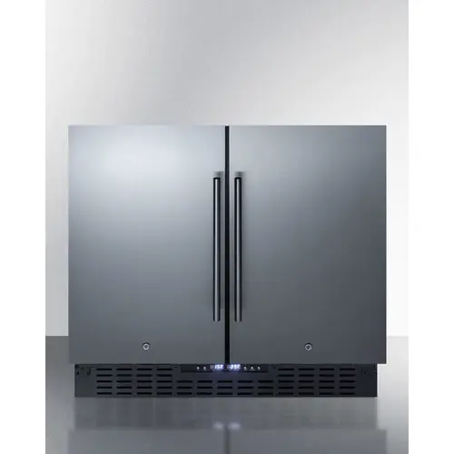 Summit Appliance FFR36 Side-by-Side Undercounter Refrigerator-Freezer