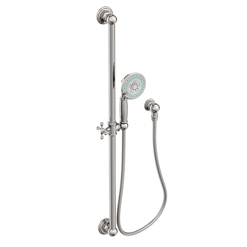 Brass Tech 280E/15 Tub & Shower Slide Bar Multifunction Hand Shower Set