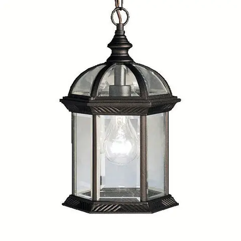 Kichler 9835BK Barrie Outdoor Pendant 1Lt 100W