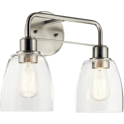 Kichler 55101NI NI 2 LED Bath Light Meller