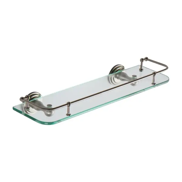 Brass Tech 1135T-18/SN Chelsea 18 Gallery Shelf Satin Nickel