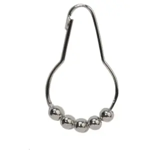 Brass Tech 1139SR/SN Shower Curtain Ring Set of 12 Satin Nickel