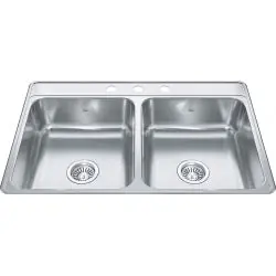 Franke CDLA3322-7-3N 33X22 2B 3H TM SS KITC SINK