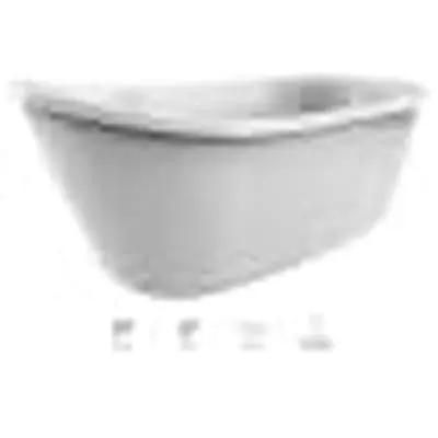 Jacuzzi MX10959 X 59X32 Acrylic Free Standing Oval Bath White