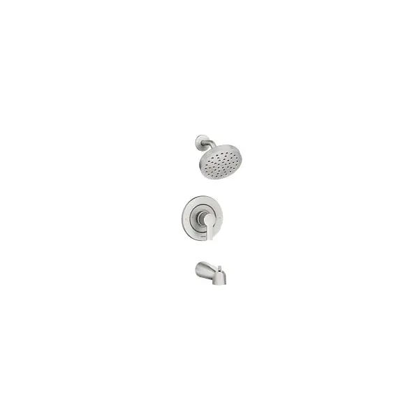 Moen 82628SRN Rinza Spot Resist Brushed Nickel Posi-Temp Tub/Shower