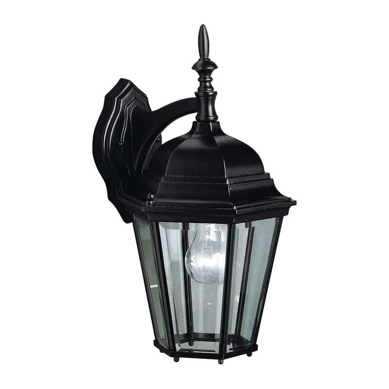 Kichler 9655BK Madison 1 Light Outdoor Wall Lantern