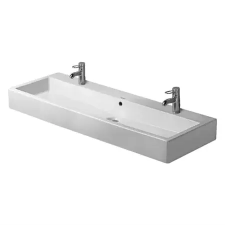 Duravit 04541200261 47X18 Countertop Wash Basin One Hole White