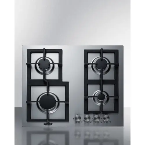 Summit Appliance GCJ4SS 4-burner Gas Cooktop 24 NAT